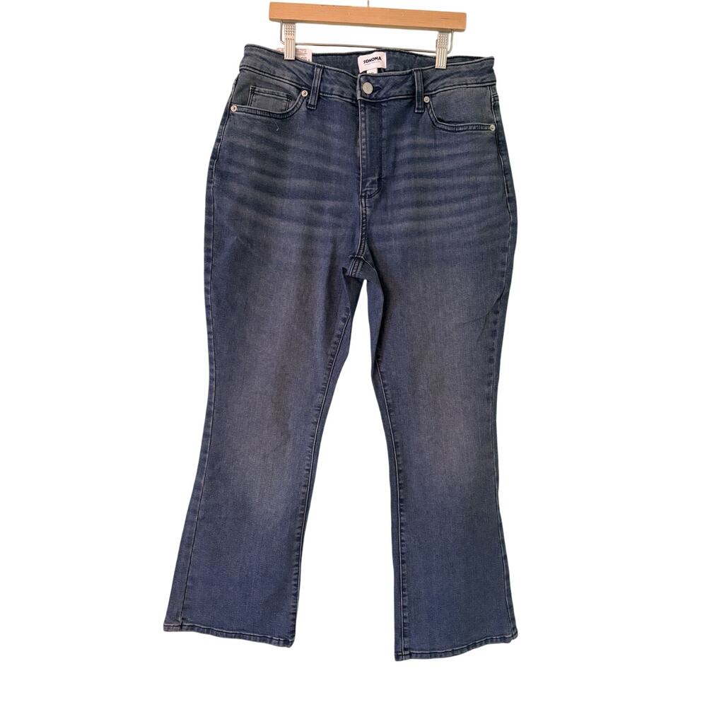Sonoma Women’s Petite 14P Bootcut Jeans Blue Mid Rise 32x27